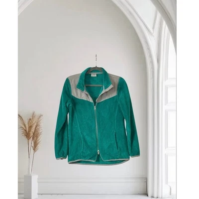 Chaqueta polar Danskin Now cremallera completa para mujer gris azulado pequeña Foto 1 de 4