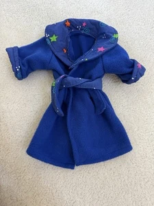 American Girl Doll Blue Star Bathrobe With Tie from the 1990s - Picture 1 of 6