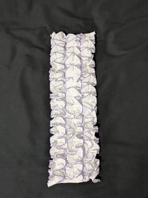 Vintage 80s Ruffled Tuxedo Shirt Button-On 70s Retro Wedding Prom Dickie Purple - Image 1 of 4