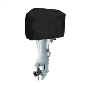 60-100 HP Boat Motor Cover High Density Waterproof Outboard Engine Cover Black - Picture 1 of 10