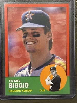 2022 Topps Archives - 1963 Topps Design Craig Biggio Red #23/75 - Image 1 of 2