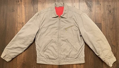 Chaqueta de Trabajo de Algodón Campana Azul 42 Scovill Cremallera Años 60 De Colección Rara Hecha en EE. UU. Foto 1 de 4