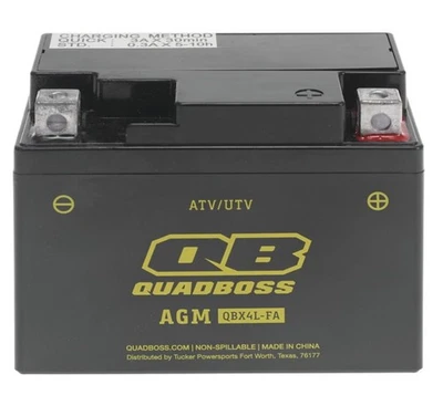 Batería AGM QuadBoss sin mantenimiento-YTX4L-BS para vehículo todo terreno Can-Am DS 70 2008-2020 Foto 1 de 2
