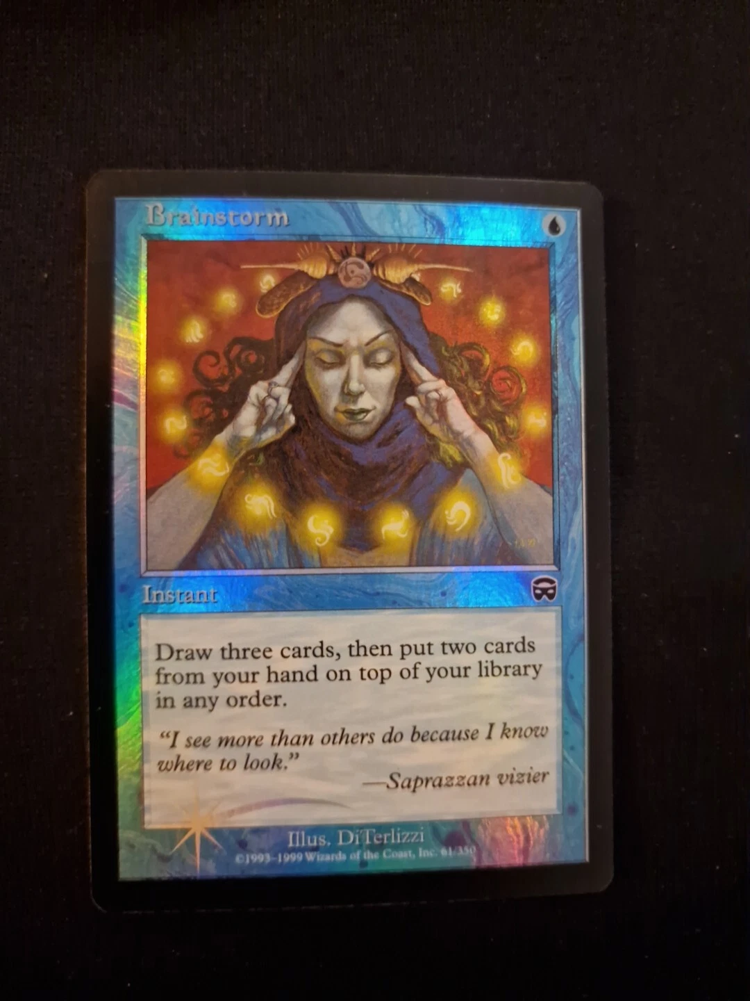 MTG 1x Brainstorm - Mercadian Masques Foil NM - Old Border Vintage/Legacy