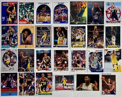 Indiana Pacers Basketball Trading Card Lot of 27 Rookies All-Stars HOFer + more - Image 1 of 4
