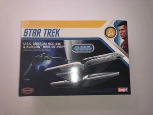 Kit Modelo de Ave de Presa Star Trek Grissom y Klingon Polar Lights 1:1000 Snap Kit - Imagen 1 de 6