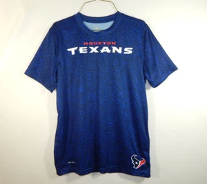 Houston Texans NFL Football Dri Tek Reebok T Shirt Size BOYS YOUTH LARGE 14 / 16 - Picture 1 of 5