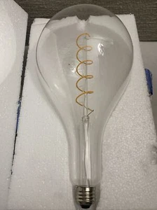 Oversized Big Electric Filament Amber Light Bulb 130V 5W 12” Tall VTG NEW - Picture 1 of 6