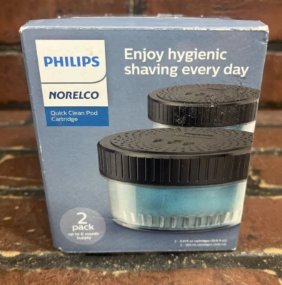 Cartucho de cápsula de limpieza rápida Philips Norelco paquete de 2 CC12/52 Foto 1 de 4