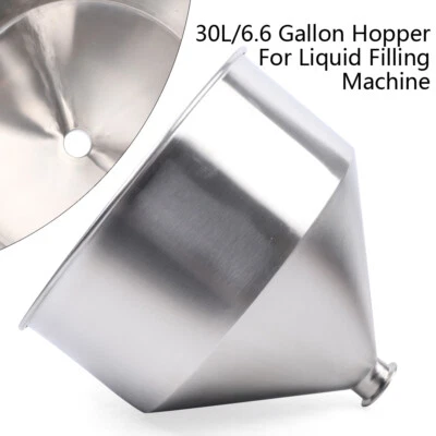 30L Hopper Tank 304 Stainless Steel Hopper for Paste Liquid Filling Machine - Image 1 of 4