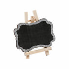 Mini Silver Glitter Trim Chalkboards With Easel, Party Supplies, 12 Pieces