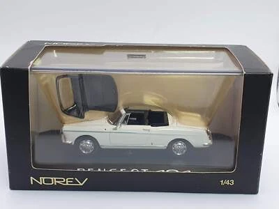 Peugeot 404 Cabrio Norev 1/43 Bianco - Immagine 1 di 2