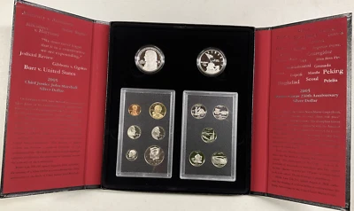 2005 United States Mint American Legacy Collection SILVER Adams & Marine Corps - Image 1 of 4
