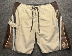 O'Neill hellbraune Spell Out Boardshorts Herren Größe 38 Cargotasche - Bild 1 von 7