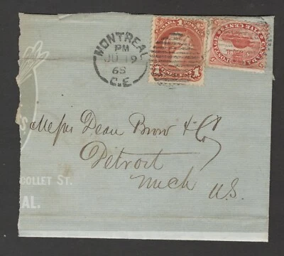 Increíble UN #15 & #22 1st Cents & Large Queen Combo, Montreal-Detroit Ver Desc Foto 1 de 4