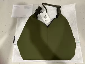 STATE OF ESCAPE Solstice Tote Bag in Khaki 32x38x18cm Handbag BNWT RRP $395 - Foto 1 di 5