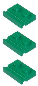 Falta Lego Ladrillo 32028 Verde x 3 Placas 1 x 2 con Riel de Puerta - Imagen 1 de 2