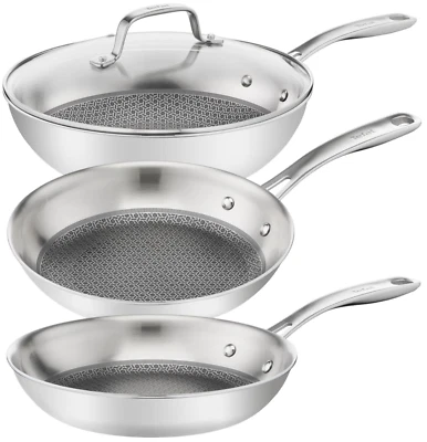 Tefal Eternal Mesh Pfanne Bratpfanne Wokpfanne Induktionsgeeignet Edelstahl - Bild 1 von 4