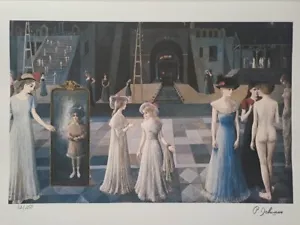 Firmato Paul Delvaux - Il tunnel - Litografia da collezione - Foto 1 di 8