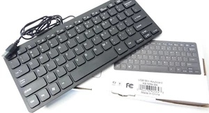 Mini teclado ligero con cable plástico USB negro. Mac o Windows NUEVO en caja - Imagen 1 de 7