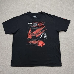 Star Wars Men's Shirt Size 2XL XXL Black Short Sleeve Graphic Tee Kylo Ren Movie - Picture 1 of 8