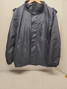 Nordictrack Men's Midweight Jacket Removable Hood Windbreaker Midnight Indigo S - Picture 1 of 12