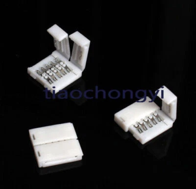 5PIN 12mm RGBW Solderless Connector Adapter For 5050 RGBW LED Strip 2-100pcs - Image 1 of 4