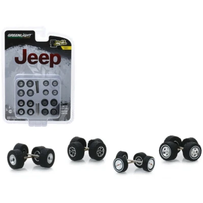 Jeep Wheel and Tire Multipack Set of 24 pieces Wheel and Tire Packs Series 1 1/6 - Image 1 of 2