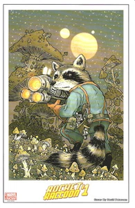 Rocket Raccoon #1 by David Petersen Promo Lithograph on Card stock 2014 B - Picture 1 of 1