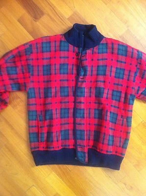 Giubbotto Giacca Bomber Uomo Lana "Napoleon Erba" Size L - Imagen 1 de 4