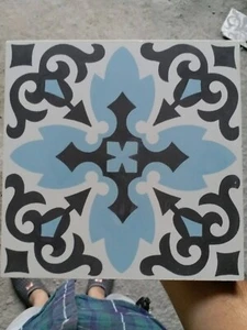 Wall and Floor Tiles, Handmade Cement , Encaustic Tiles, ( 12 Tiles OR 1 box) - Picture 1 of 1