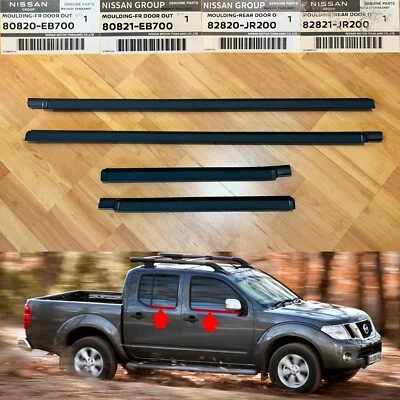 front rear door belt weatherstrip seal for Nissan Frontier Navara D40 crew cab - Imagem 1 de 4