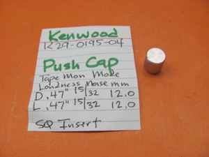 📈KENWOOD K29-0195-04 PUSH SWITCH CAP KR-4400 KR-3400 KR-7400 STEREO RECEIVER - Picture 1 of 4