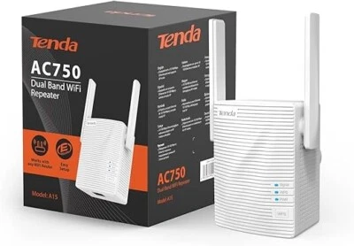 Home Wireless Range Extender Wi-Fi Dual Band AC750 Tenda A15 - Immagine 1 di 2