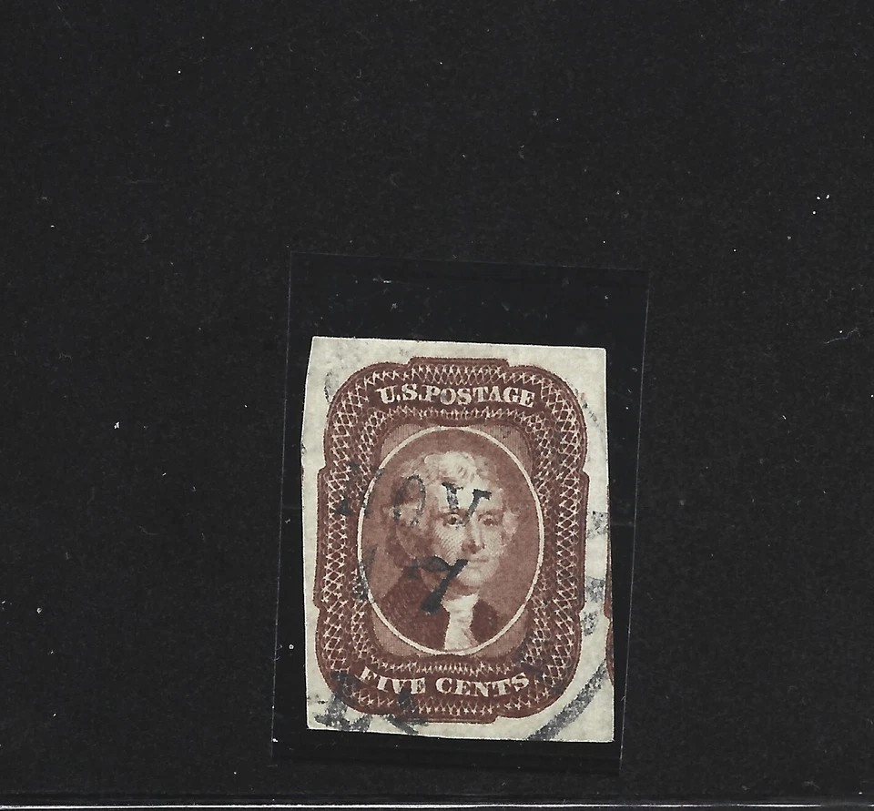 US Scott #12 , with light black Cancel - Image 1 of 3