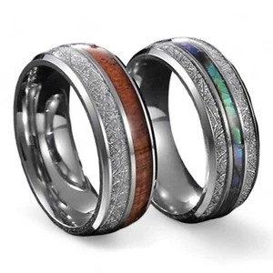 Moderne Ringe Holzmusterung oder Opaloptik streetwear casual - Bild 1 von 22