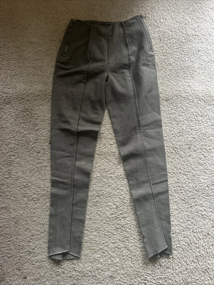 Pantalones de algodón Maison Martin Margiela H&M patrón corte cremallera lateral EE. UU. 2 euros 32 Foto 1 de 4