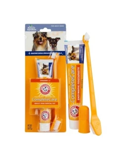 Dog Adult Dental Kit  Toothpaste & Toothbrush Enzymatic Hygiene Chicken Flavor - Picture 1 of 8