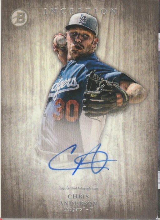 Chris Anderson 2014 Topps Bowman Inception autograph auto card PA-CA - Image 1 of 2