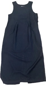 Maglione abito lungo girocollo lino Eddie Bauer taglia M senza maniche modesto spiaggia - Foto 1 di 4