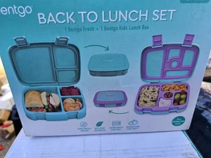 One Bentgo Fresh and One Bentgo Kids Lunch Box (Mermaid) - Picture 1 of 3