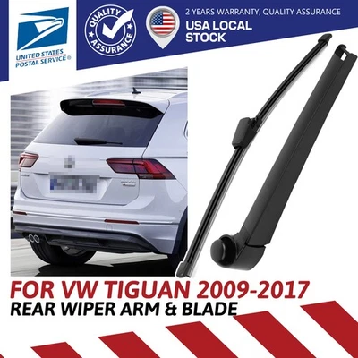 Fit For 2010-17 Volkswagen Tiguan Rear Windshield Wiper Arm+Wiper Blade 12"+13" - Изображение 1 из 4