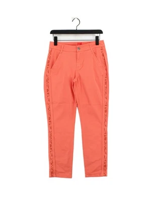 Pantalon femme Miss By Captain Tortue UK 10 orange coton avec élasthanne chino - Photo 1/4