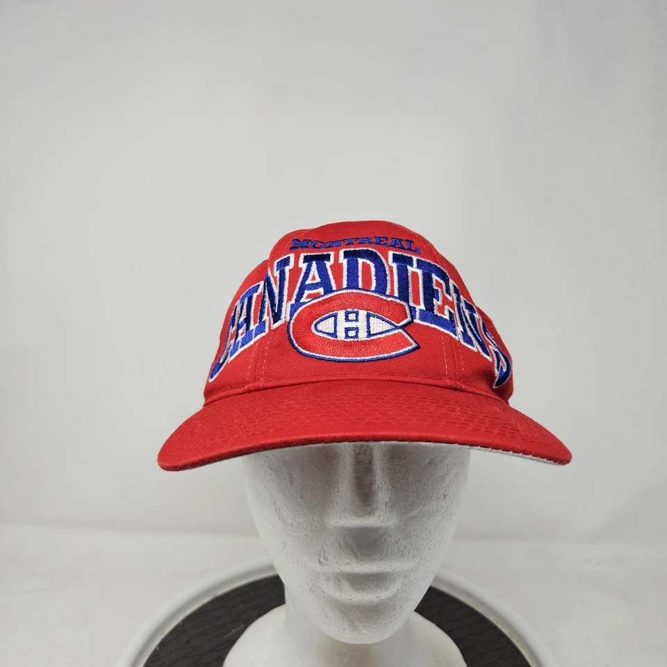 Gorra de colección Montreal Canadiens Snap Back para hombre roja NHL hockey starter años 90 Foto 1 de 4