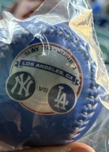2025 Los Angeles Dodgers Vs Yankees Dueling Stadium Exclusive Baseball Ball - Picture 1 of 3