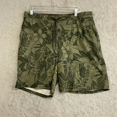 НОВЫЕ мужские плавки Kirkland Signature L оливковый зеленый цветочный принт - Изображение 1 из 4