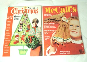 McCall's Christmas Magazines Set of 2 Crafts Decor Snacks and Foods 1970s - Picture 1 of 16