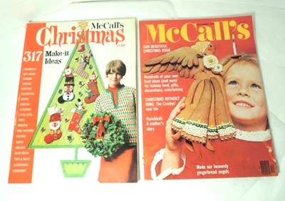 McCall's Christmas Magazines Set of 2 Crafts Decor Snacks and Foods 1970s - Image 1 of 4