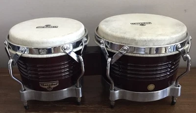 Bongos de madera serie Matador de percusión latina - cerezo oscuro - hechos en Tailandia Foto 1 de 4