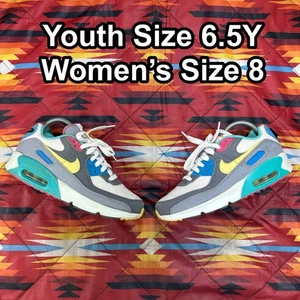 Nike Air Max 90 Caterpillar Air Sprung DN4415-001 Youth 6.5Y Womens 8 Gray Shoes - Picture 1 of 9